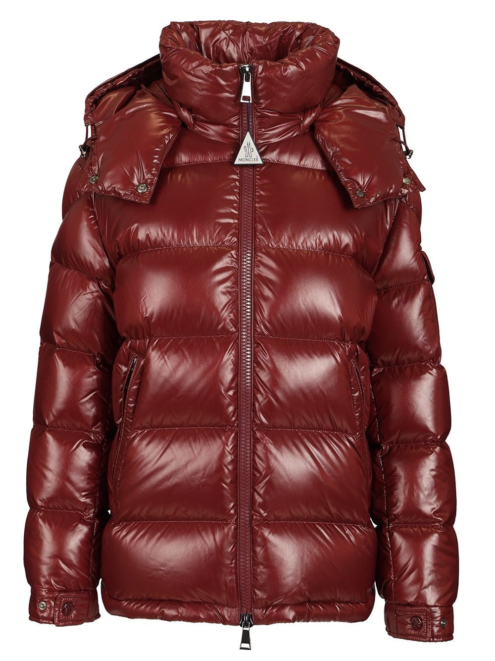 Moncler Maire Short Down Jacket With Hood - Bordeaux