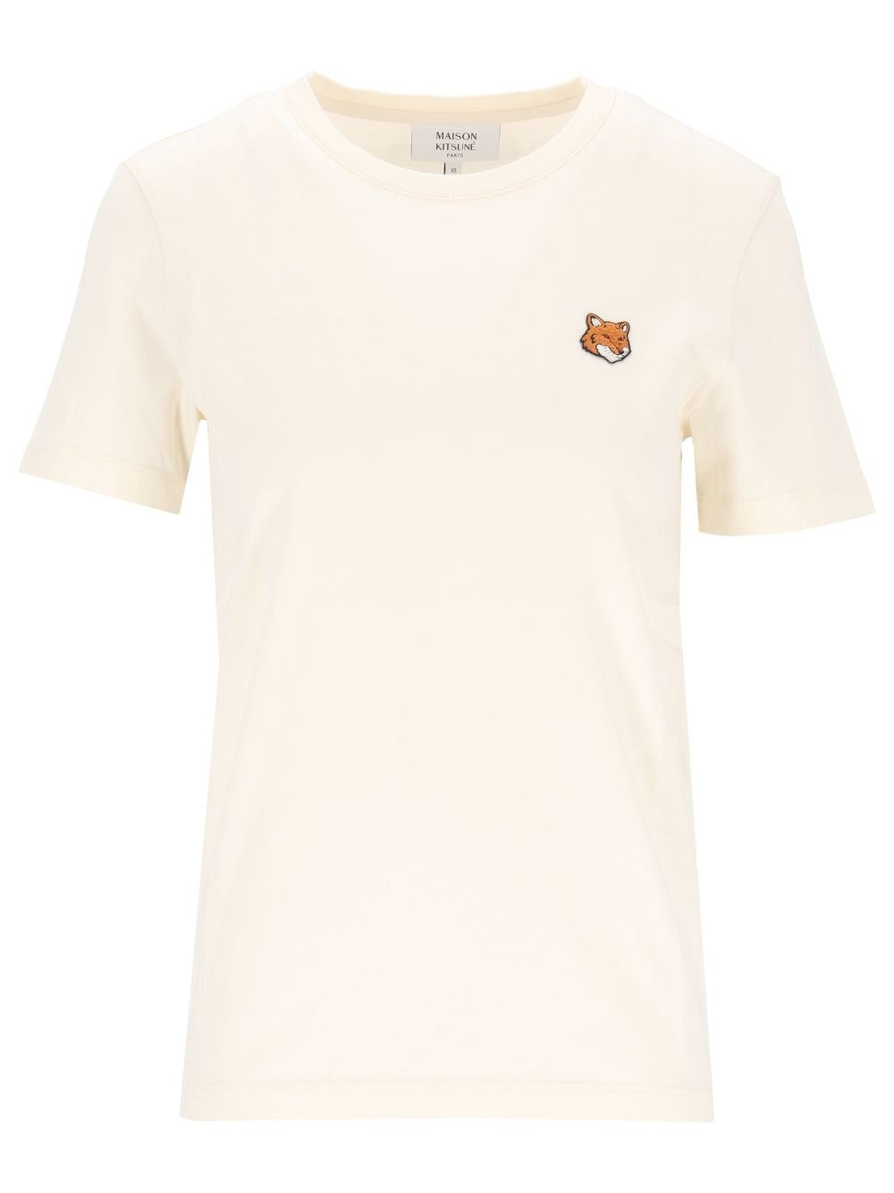 Maison Kitsuné Round Neck T-Shirt - Beige
