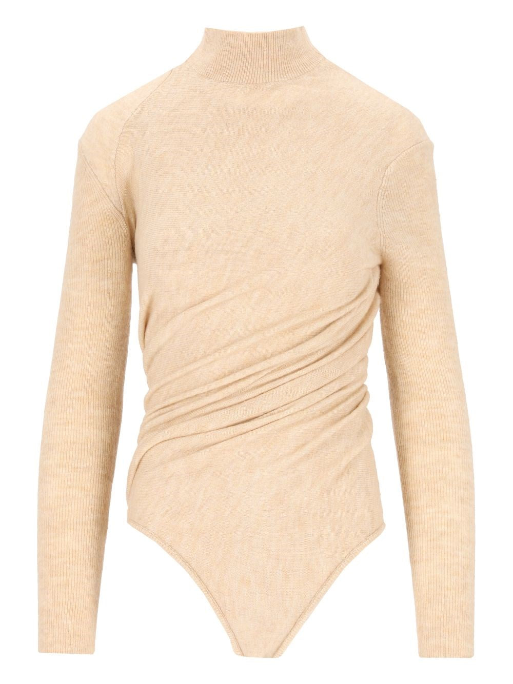 Diesel "M-Elly" Turtleneck Bodysuit - Beige