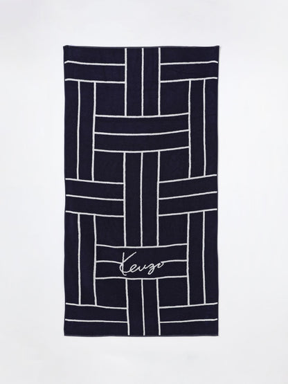 Kenzo Beach Towel Woman Blue