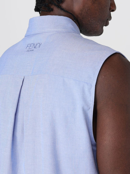 Fendi Shirt Men Blue