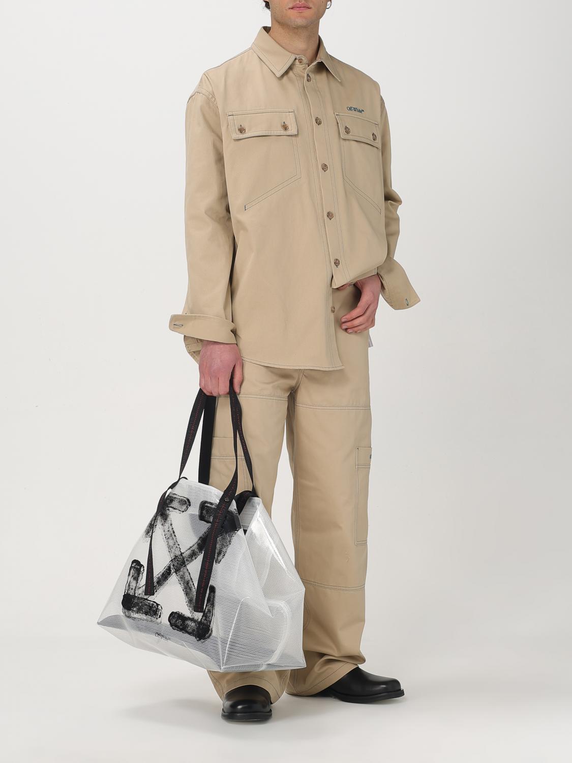Off White Bags Men White