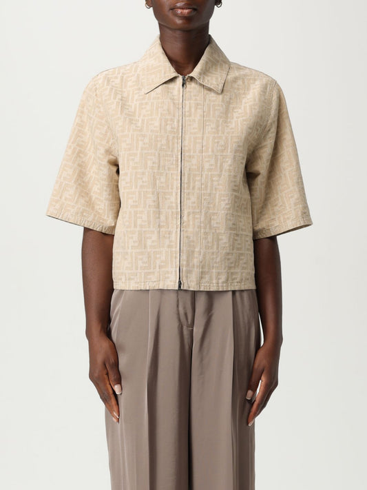 Fendi Jacket Woman Beige