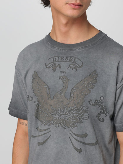 Diesel T Shirt Men Grey