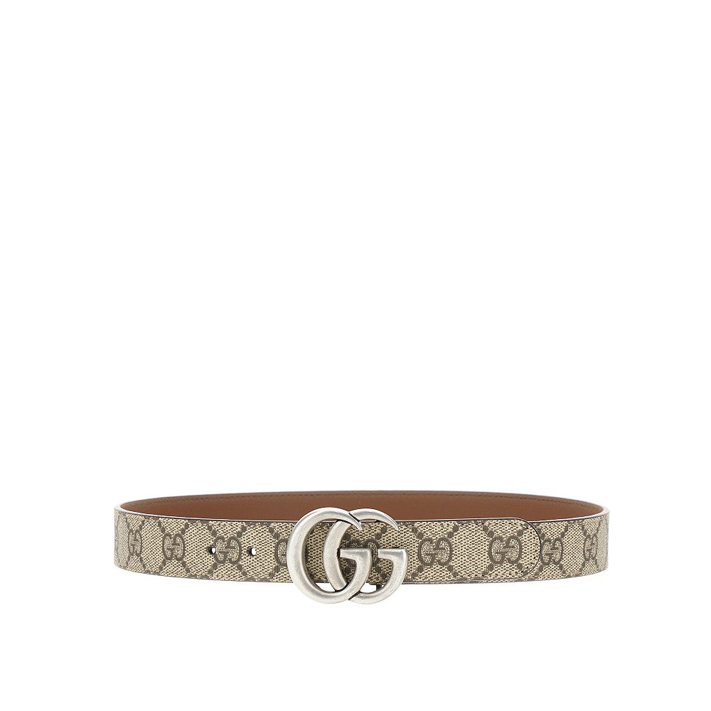 GUCCI Kids GG Supreme belt with logo buckle