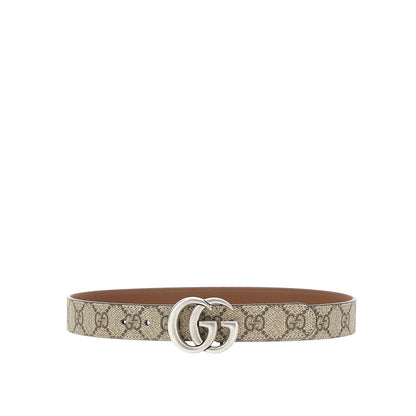 GUCCI Kids GG Supreme belt with logo buckle