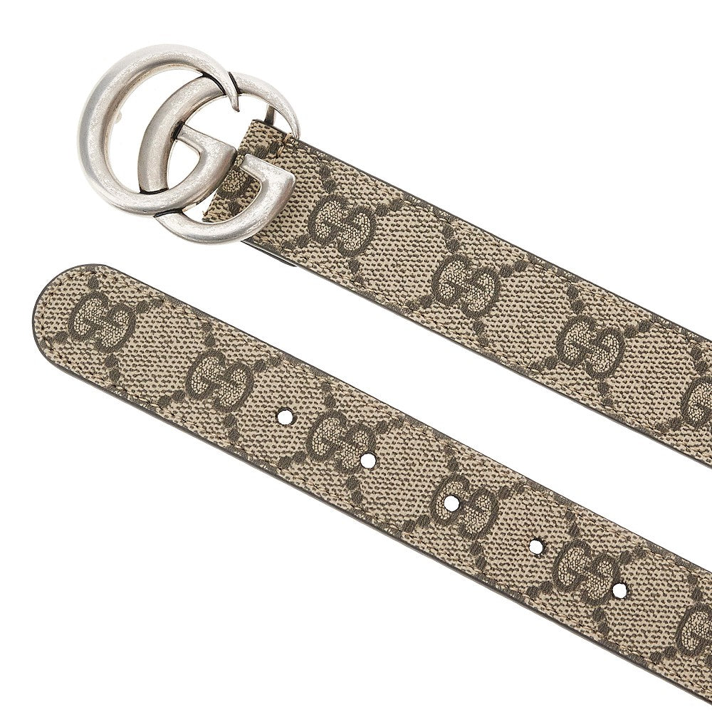 GUCCI Kids GG Supreme belt with logo buckle