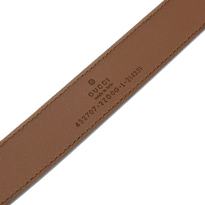 GUCCI Kids GG Supreme belt with logo buckle
