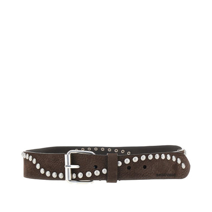 EMPORIO ARMANI Studded suede leather belt