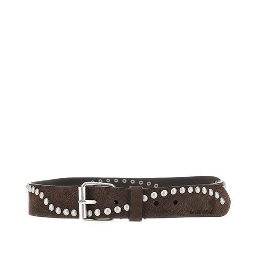 EMPORIO ARMANI Studded suede leather belt