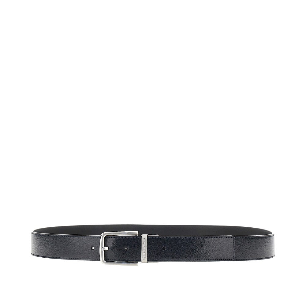 EMPORIO ARMANI Reversible leather belt with logo