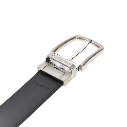 EMPORIO ARMANI Reversible leather belt with logo
