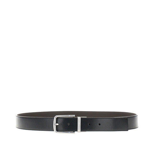 EMPORIO ARMANI Reversible leather belt with logo
