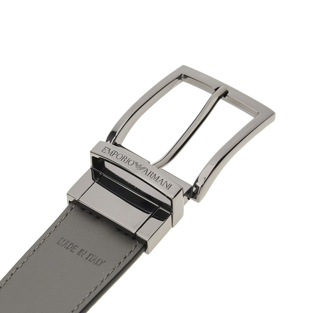 EMPORIO ARMANI Grained leather belt