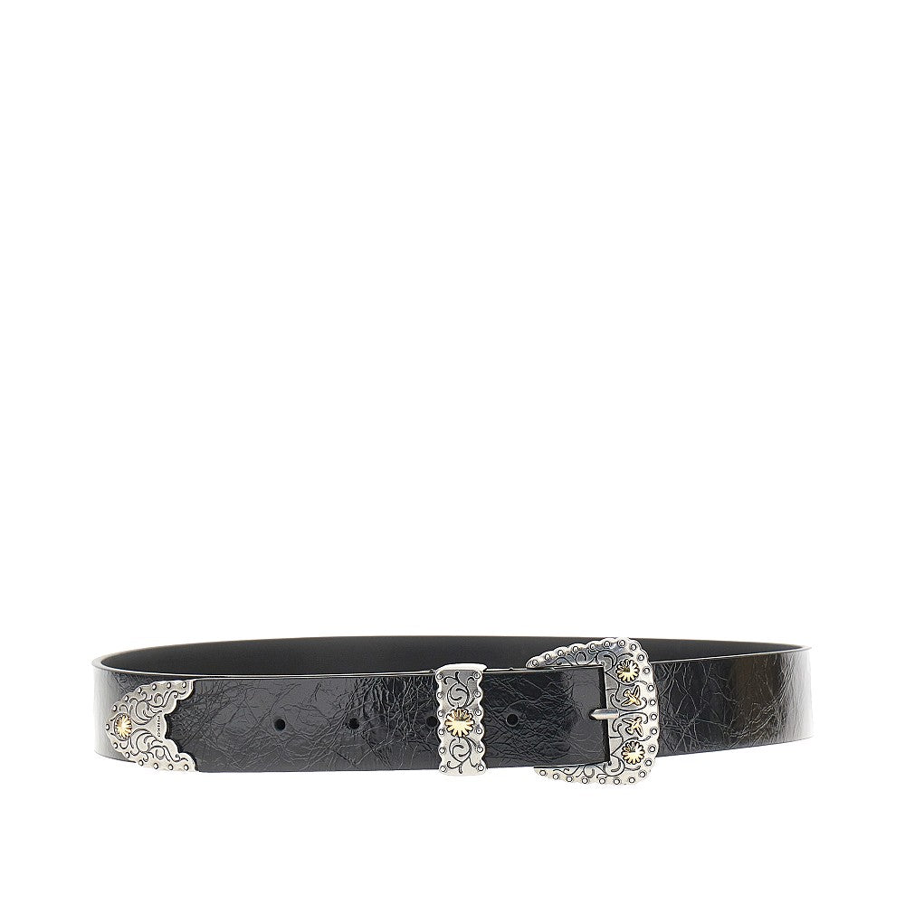 PINKO Patent-leather belt
