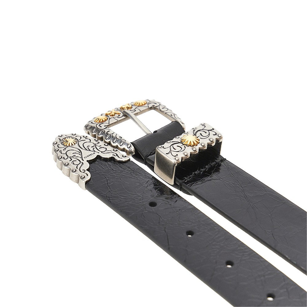 PINKO Patent-leather belt