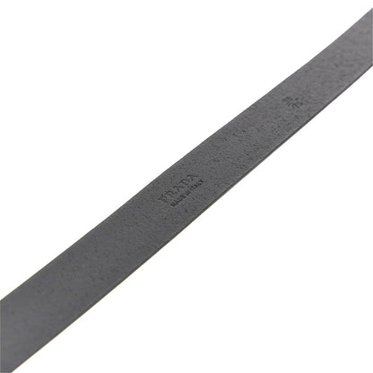PRADA Leather belt with logo buckle