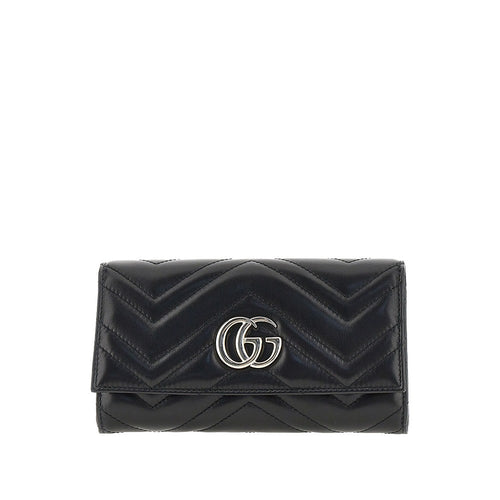 GUCCI Leather GG Marmont wallet