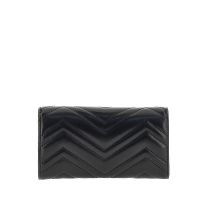 GUCCI Leather GG Marmont wallet
