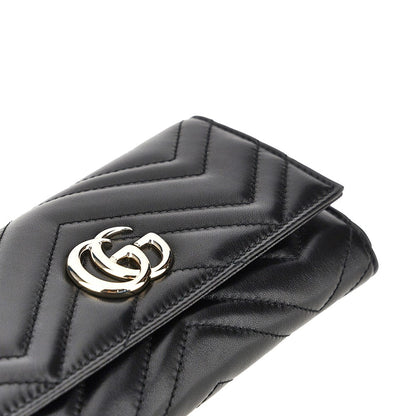 GUCCI Leather GG Marmont wallet