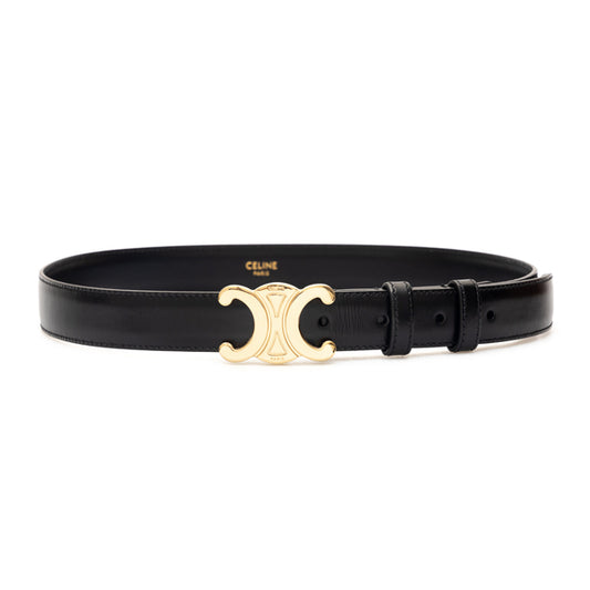 CELINE Triomphe leather belt