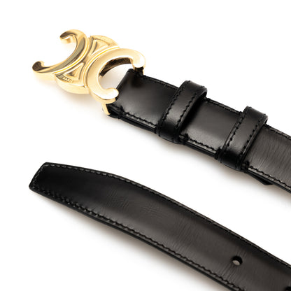 CELINE Triomphe leather belt
