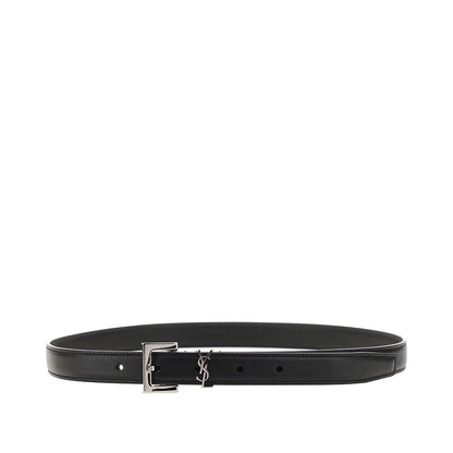 SAINT LAURENT YSL detail leather belt