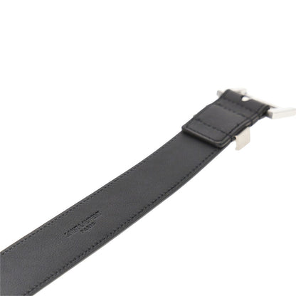 SAINT LAURENT YSL detail leather belt