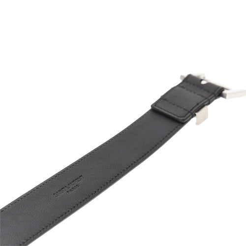 SAINT LAURENT YSL detail leather belt