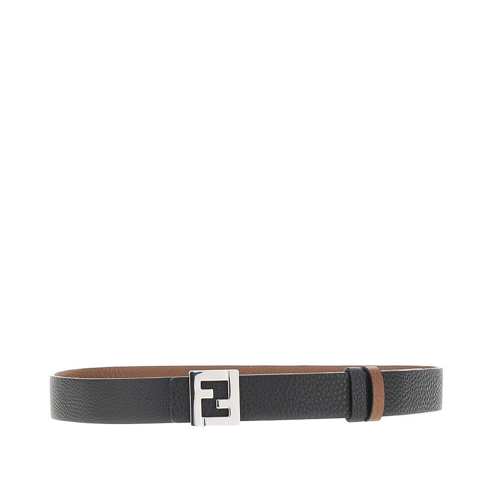 FENDI FF' leather reversible belt