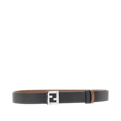 FENDI FF' leather reversible belt