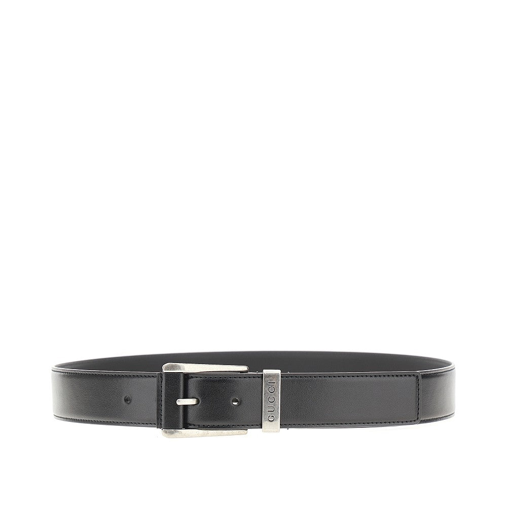 GUCCI Leather belt with logo