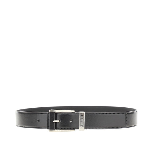 GUCCI Leather belt with logo