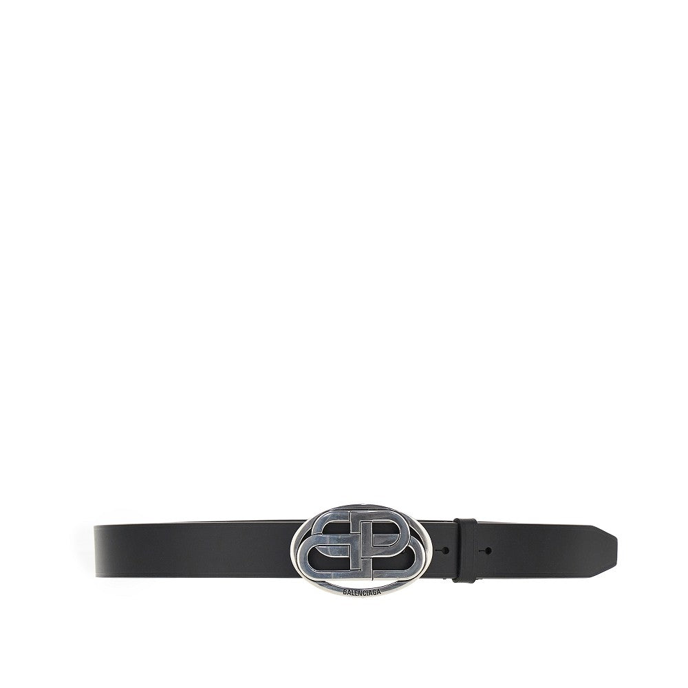 BALENCIAGA Oval BB' leather belt