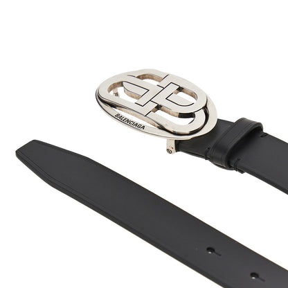 BALENCIAGA Oval BB' leather belt