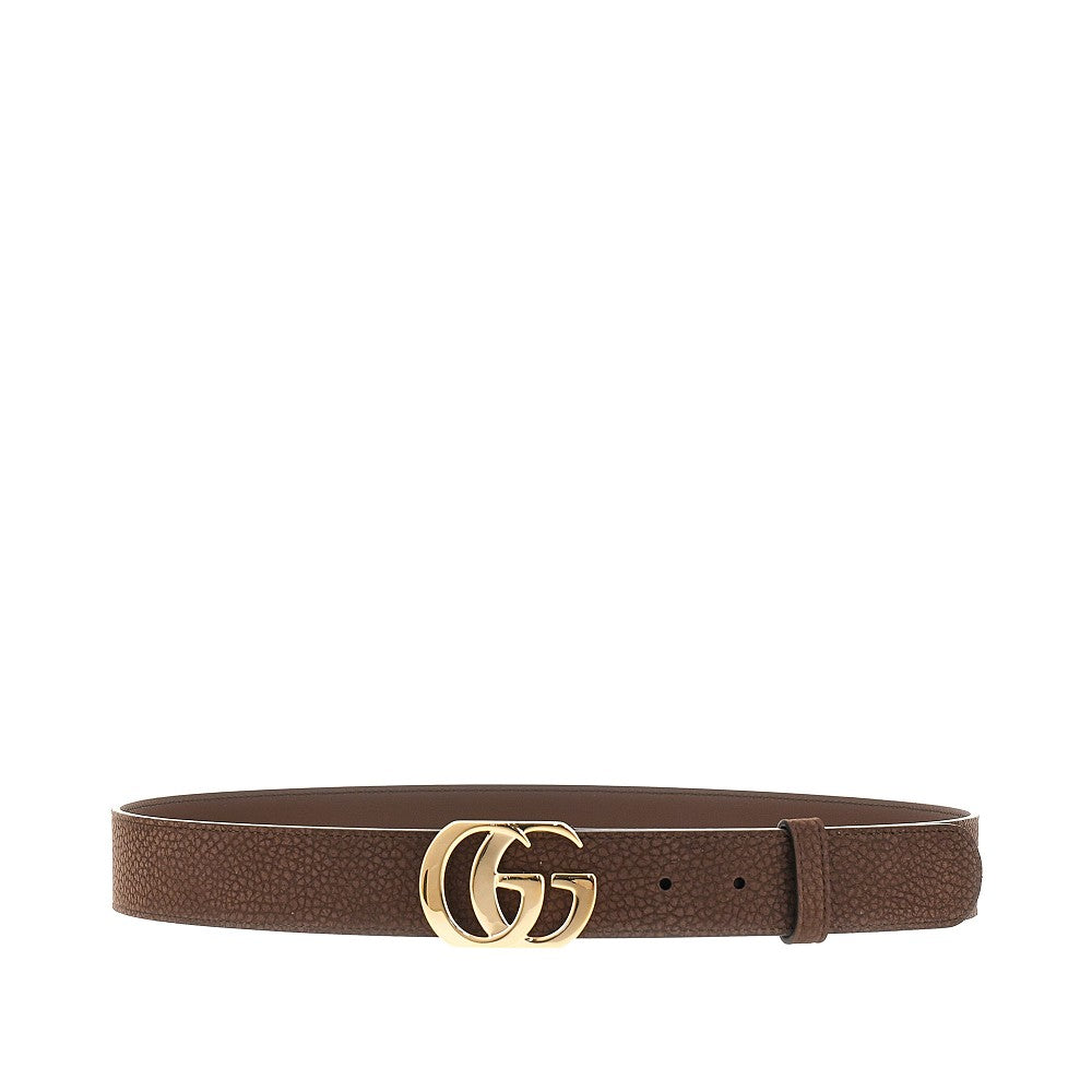 GUCCI Leather belt with Double G buckle