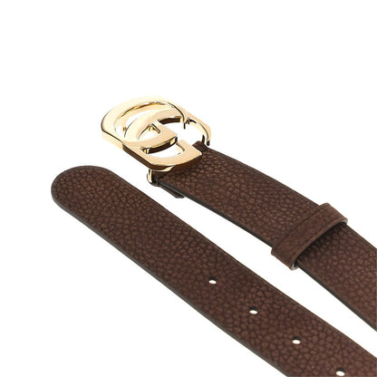GUCCI Leather belt with Double G buckle