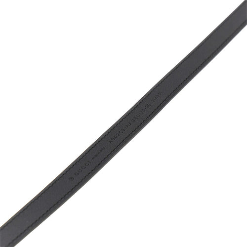 GUCCI Leather belt with GG Interlock
