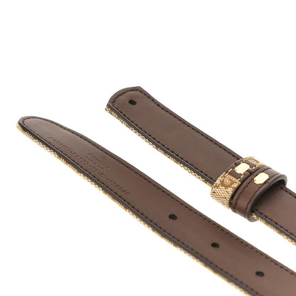 Gucci GG fabric and leather reversible belt