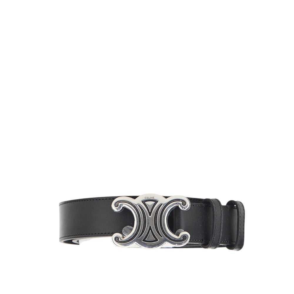 CELINE Triomphe' leather belt