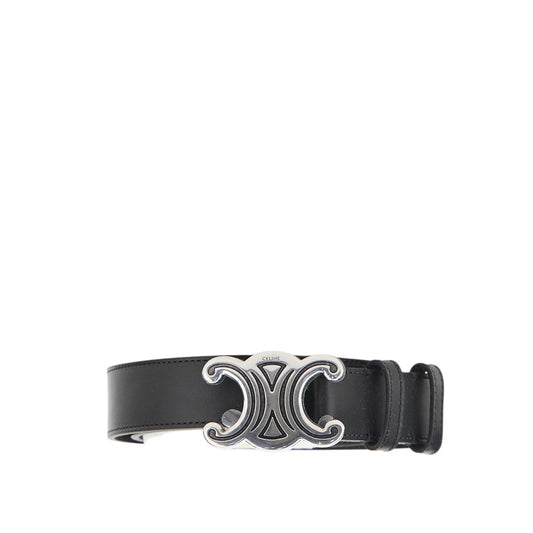 CELINE Triomphe' leather belt