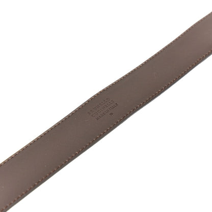 BRUNELLO CUCINELLI Engraved buckle leather belt