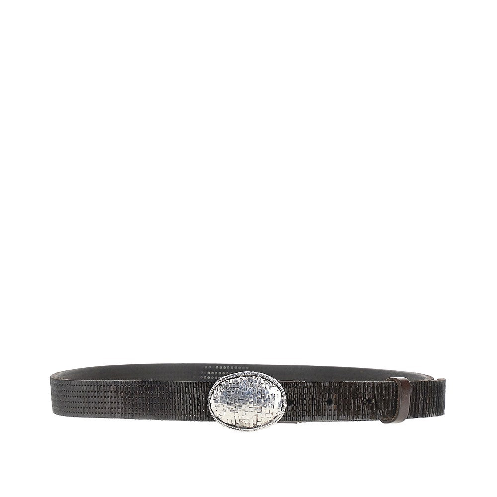 BRUNELLO CUCINELLI Texture leather belt