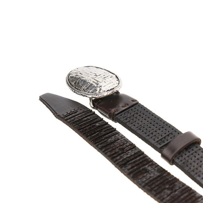 BRUNELLO CUCINELLI Texture leather belt