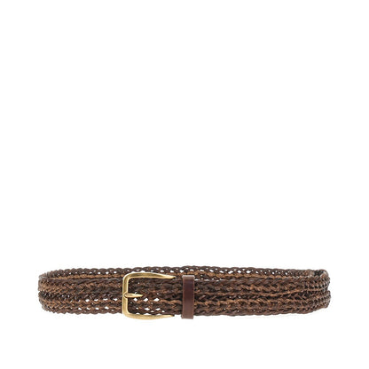 BRUNELLO CUCINELLI Braided leather belt