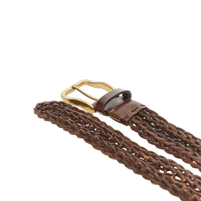 BRUNELLO CUCINELLI Braided leather belt