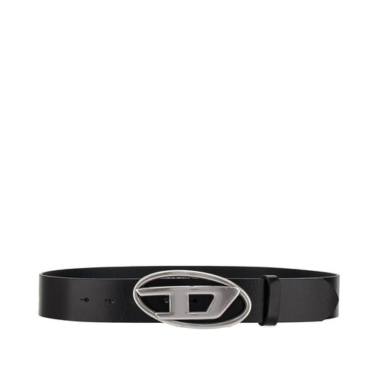 DIESEL Oval D' leather belt