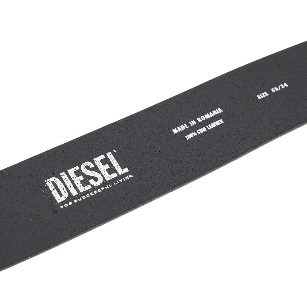 DIESEL D' logo leather belt