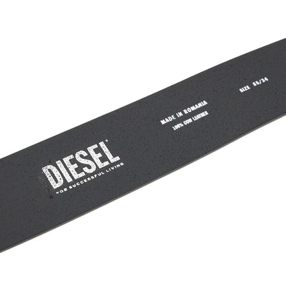 DIESEL D' logo leather belt