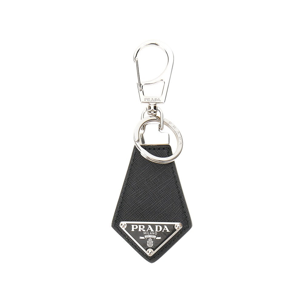 PRADA Saffiano leather keyholder with logo